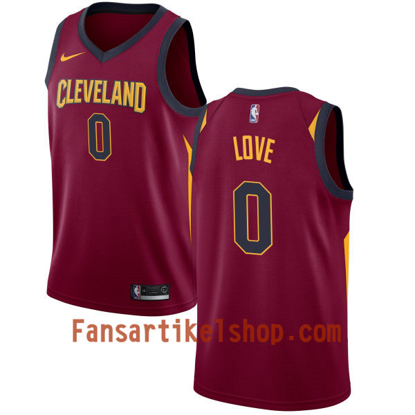 NBA Cleveland Cavaliers Trikot Kevin Love 0 Nike 2017-18 Maroon Swingman - Herren